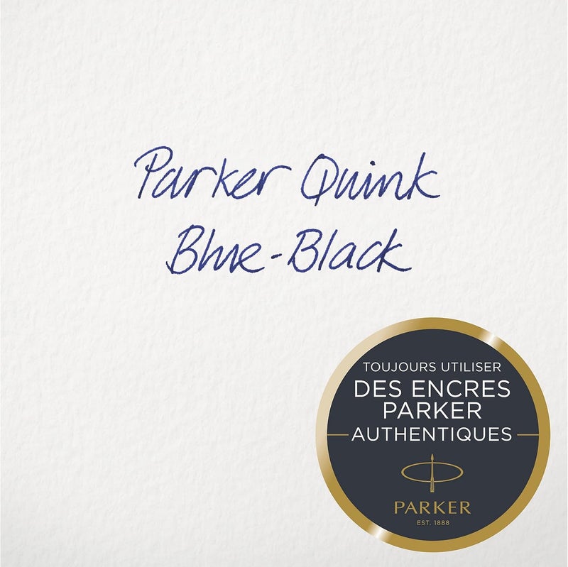 Parker Quink Fountain Pen Ink Bottle, Blue-Black, 57 ml - Image 3
